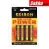 Edison EDI9043020K AA Alkaline Batteries, Pack of 4