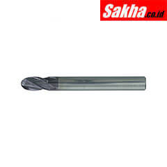 SwissTech SWT1658010A 10 00mm Carbide Plain Shank 4 Flute Ball Nosed End Mills - Q Coat