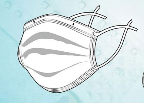 masker tali tie-on solida