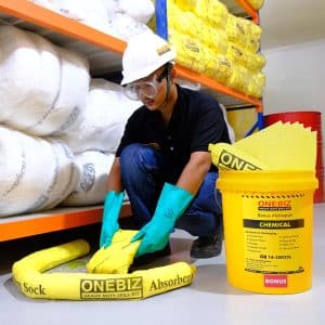 ONEBIZ CHEMICAL SPILL KIT 35 Liter SPILL KIT OB 14-CSK35L / 9 Gallon