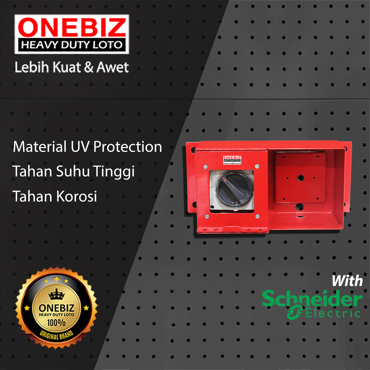 ONEBIZ Heavy Duty LOTO Box Horizontal OB 14-OB02-H with Switch Button ONEBIZ Heavy Duty LOTO Box Horizontal OB 14-OB02-H with Switch Button